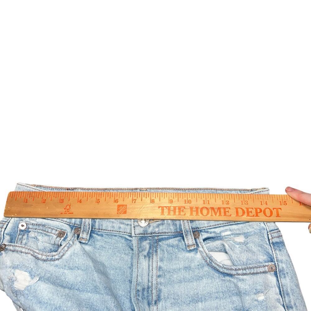 AMERICAN EAGLE Super High-Rise Ankle Straight Light Wash Jeans Size 4 - Picture 9 of 11